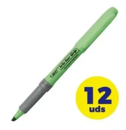 Comprar Caja de Marcadores Fluorescentes Bic Brite Liner Grip 12 unida