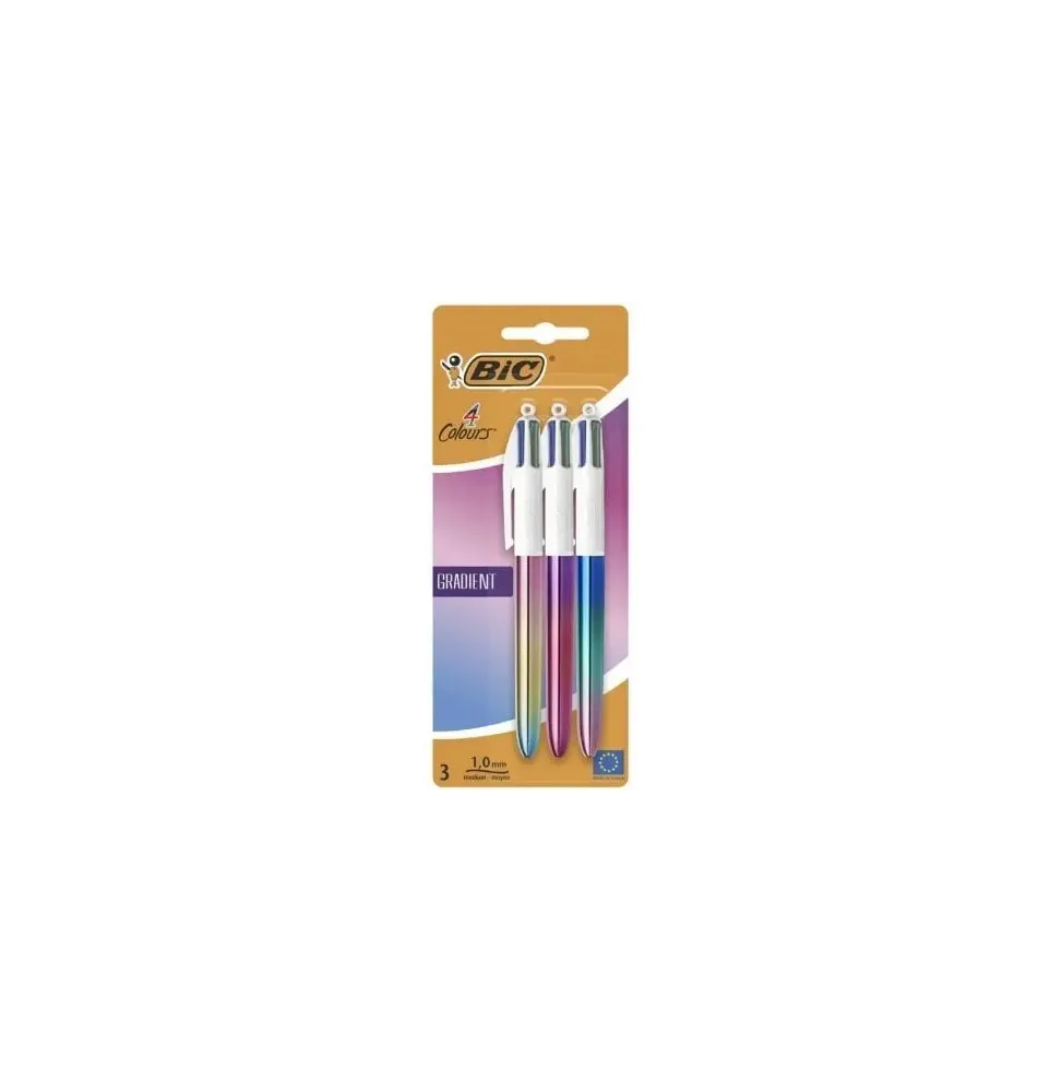 Comprar Caja de Boligrafos de Tinta de Aceite Retractil Bic 4 Colours 