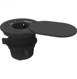 Toma Enchufe Empotrable 1 Toma de Corriente | 1 USB Tipo-C | 1 USB | Negro