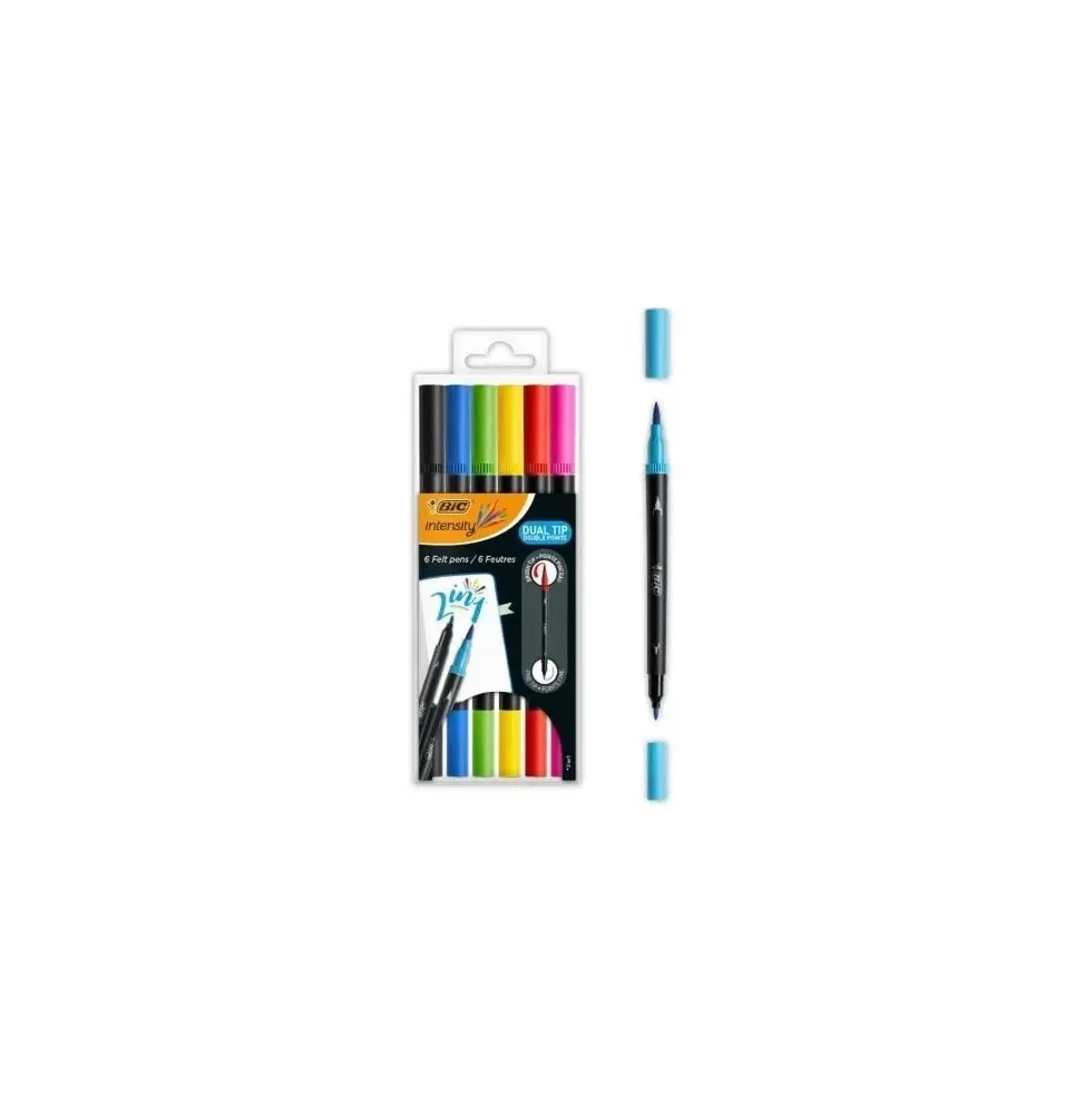 Comprar Rotuladores Punta Fina Bic Intensity Dual Tip 989694 Colores S