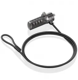 Cable de Seguridad para Portátiles Aisens ASLK-D40N03-BK | 1.5m