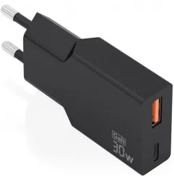 Comprar Cargador de Pared GaN Aisens A1101005 1xUSB TipoC 1xUSB 30W Ne