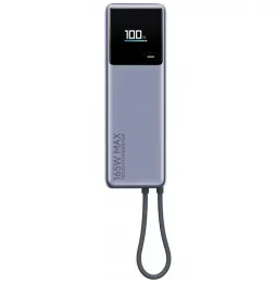 Powerbank 10000mAh Xiaomi Power Bank 10000 Integrated Cable | 165W | Gris