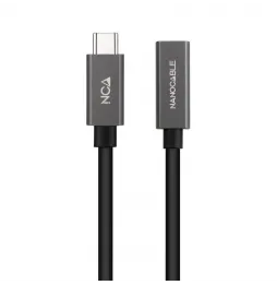 Cable Alargador USB 3.2 Nanocable 10.01.4401 | USB Tipo-C Macho - USB Tipo-C Hembra | 1m | Negro