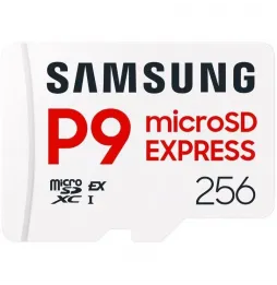 Tarjeta de Memoria Samsung P9 Express 256GB microSD XC | Clase 10 | 800MBs