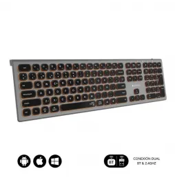 Teclado Inalámbrico Subblim Master | Gris y Negro