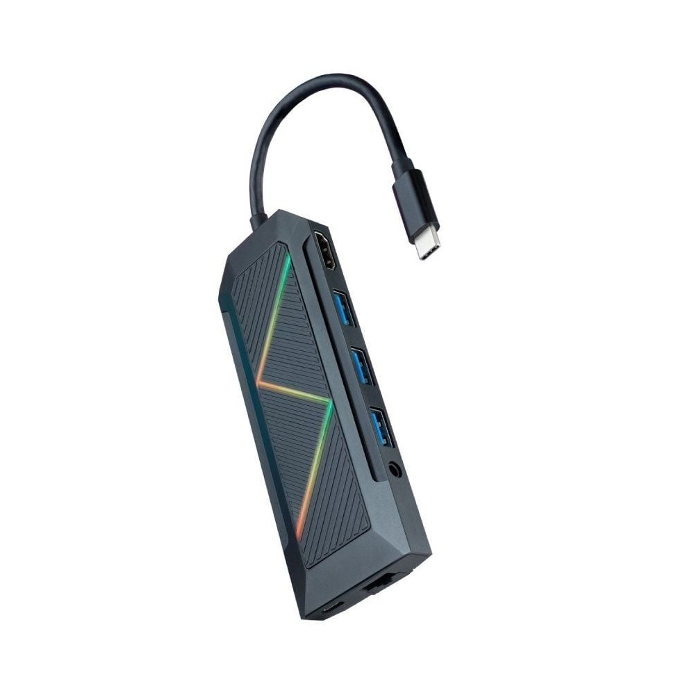 docking usb tipoc nanocable 10160901 3xusb 1xusb tipoc pd 1xhdmi 1xrj45 1xlector tarjetas sd tf audio