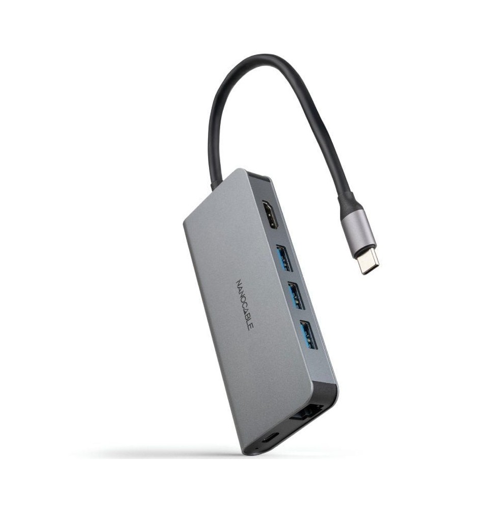 docking tipoc nanocable 10164609 3xusb 1xhdmi 4k 1xrj45 1xlector tarjetas 1xusb tipoc pd gris