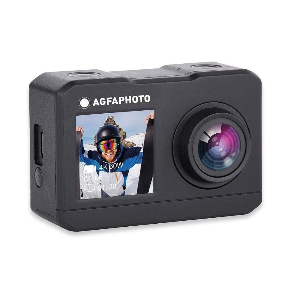 camara digital deportiva agfaphoto ac7000 27k 16mp angulo de vision 120o gris