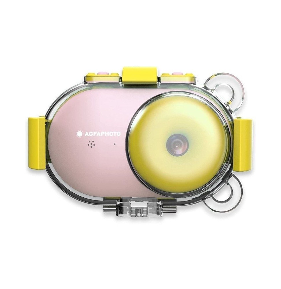 camara digital deportiva agfaphoto realikids cam waterproof 16mp rosa incluye tarjeta micro sd 8gb
