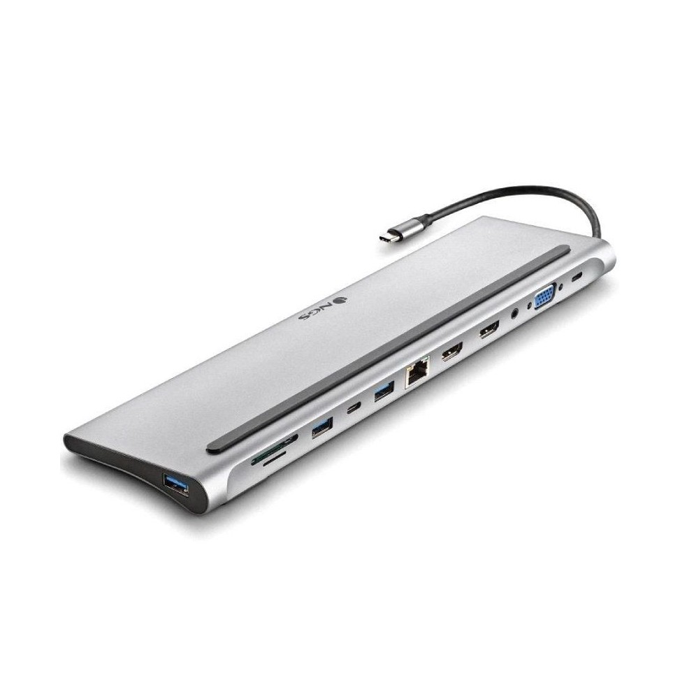 docking usb tipoc ngs wonderdock12 3xusb 2xhdmi 1xvga 1xrj45 1xlector de tarjetas 1xjack 35 1xusb tipoc pd gris