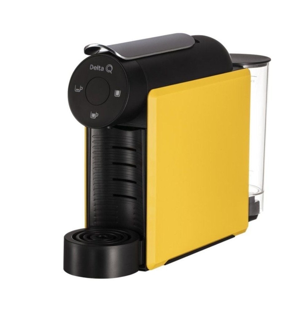 cafetera de capsulas delta mini qool amarilla