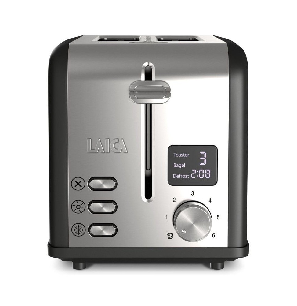 tostador laica hi1000l 880w negro y plata