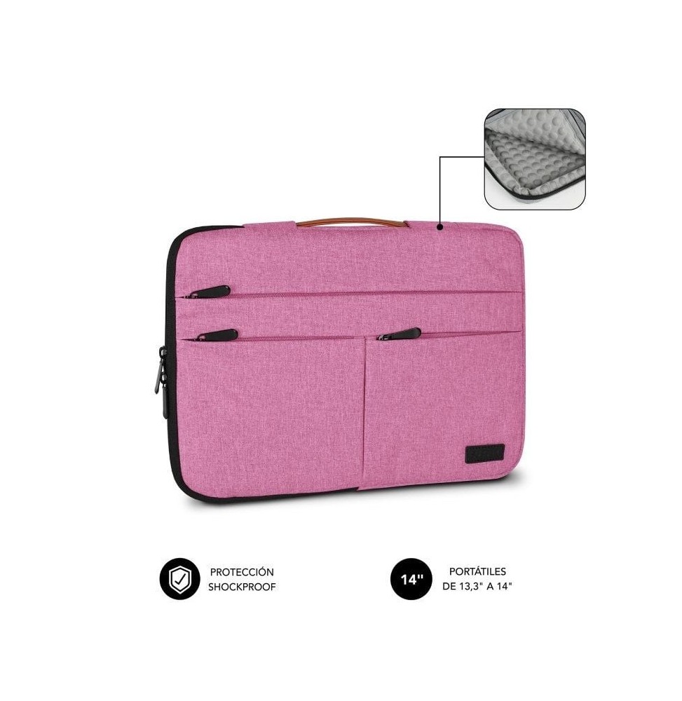 funda subblim air padding 360 sleeve para portatiles hasta 14 rosa funda subblim air padding 360 sleeve para portatiles hasta 14 rosa