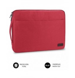 funda subblim urban laptop sleeve para portatiles hasta 156 roja