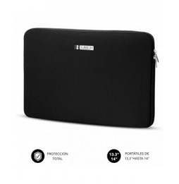 funda subblim business laptop sleeve neoprene para portatiles 13314 negra