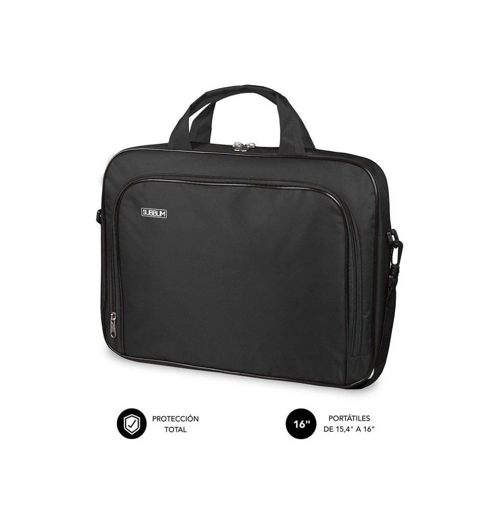 maletin subblim oxford para portatiles hasta 16 negro