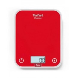 bascula de cocina electronica tefal optiss hasta 5kg roja
