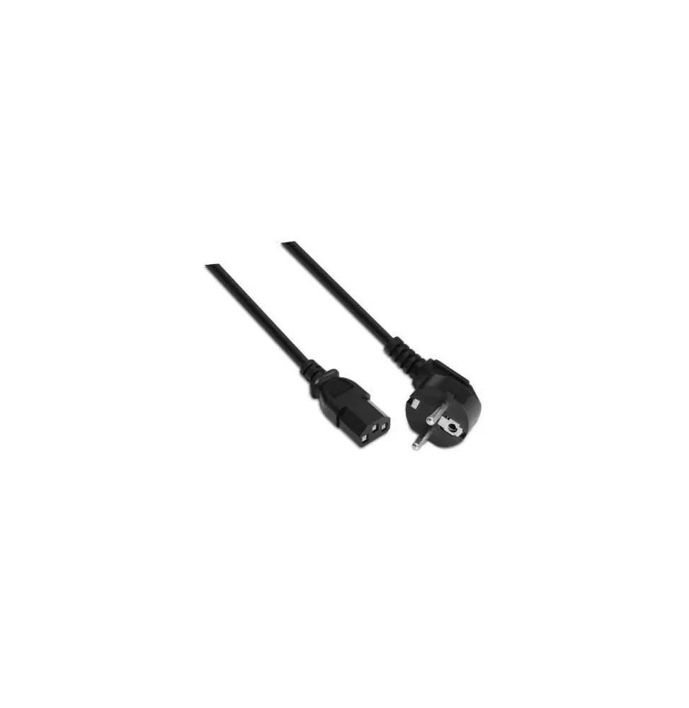 Cable alimentación aisens a132-0168/ cee(7-7) macho - c13 hembra/ hasta 1500w/ 3m/ negro