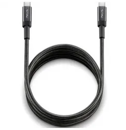 Cable usb 2.0 tipo-c ngs knot/ usb tipo-c macho - usb tipo-c macho/ hasta 100w/ 480mbps/ 2m/ negro