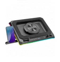 soporte refrigerante mars gaming mnbcultra para portatiles hasta 18 iluminacion led