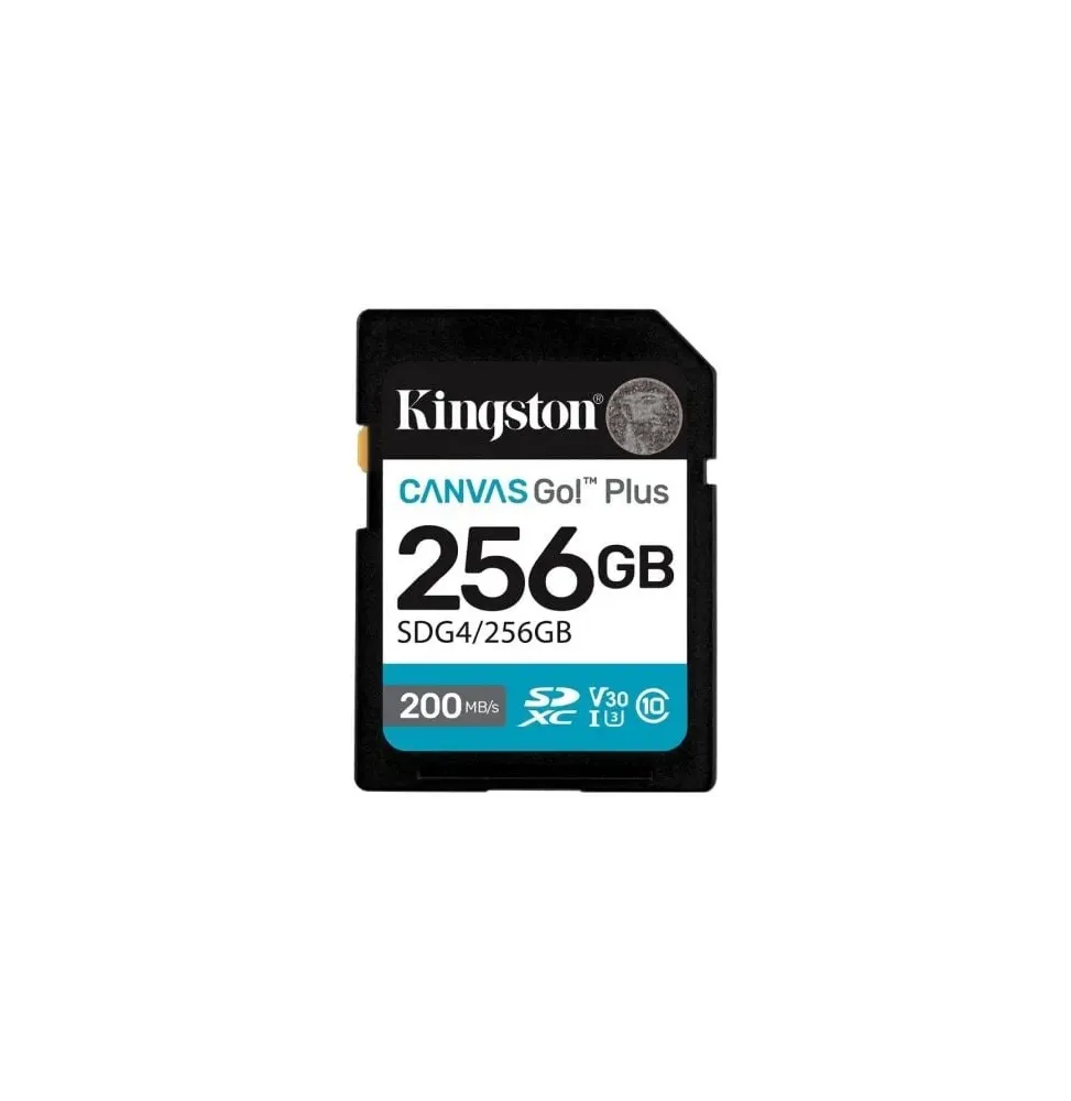 tarjeta de memoria kingston canvas go plus 256gb sd xc clase 10 200mbs tarjeta de memoria kingston canvas go plus 256gb sd xc clase 10 200mbs