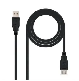 Comprar Cable Alargador USB 20 Nanocable 10010202BK USB Macho USB Hemb