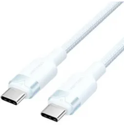 Cable USB 2.0 Tipo-C 3A Vention TRDSF | USB Tipo-C Macho - USB Tipo-C Macho | Hasta 60W | 480Mbps | 1m | Azul