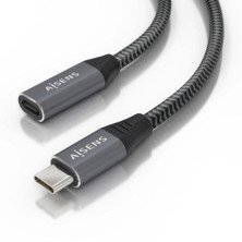 Cable alargador usb 2.0 nanocable 10.01.0202-bk/ usb macho - usb hembra/ 1m/ negro