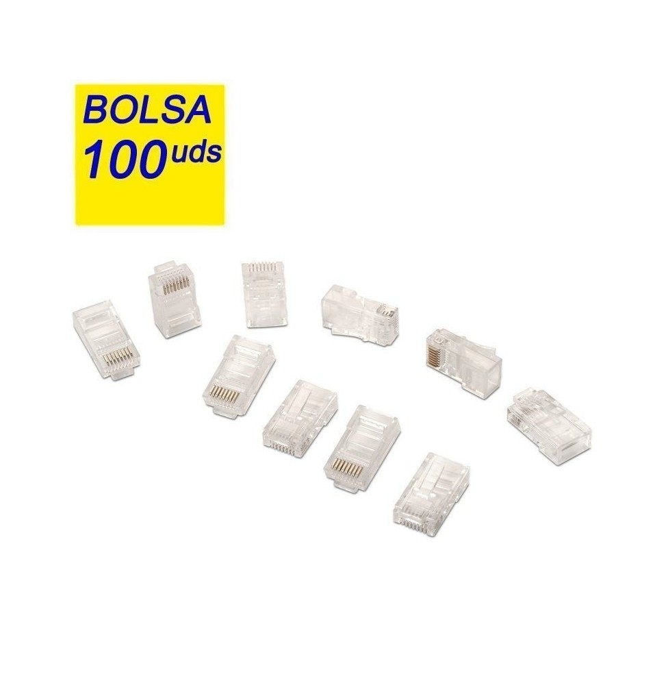 conectores rj45 aisens a1380292 cat5e 100 uds