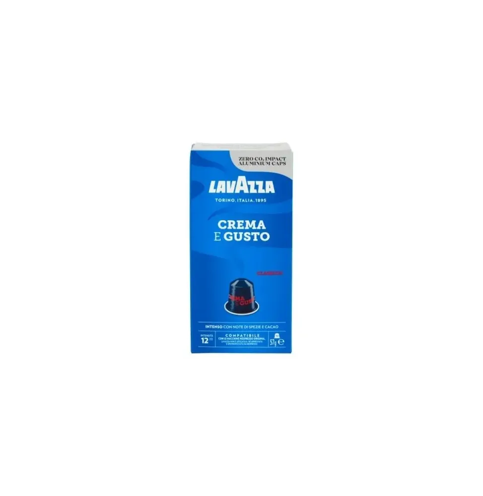 Cápsula lavazza crema e gusto clásico para cafeteras nespresso/ caja de 10