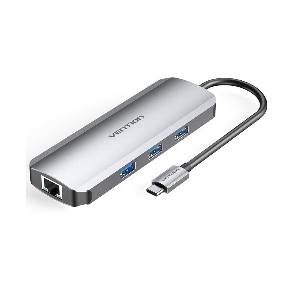 docking usb tipoc vention tokhb 1xhdmi 3xusb 1xusb tipoc pd 1xrj45 1xlector tarjetas sd y microsd gris docking usb tipoc vention tokhb 1xhdmi 3xusb 1xusb tipoc pd 1xrj45 1xlector tarjetas sd y microsd gris