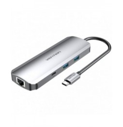 docking usb tipoc vention tomhb 1xhdmi 2xusb 1xusb tipoc 1xusb tipoc pd 1xrj45 1xlector tarjetas sd y microsd jack 35