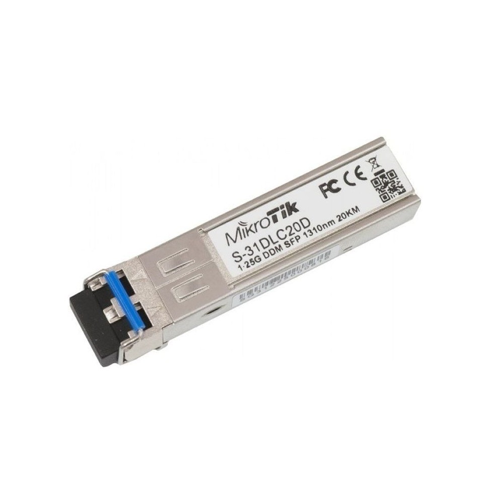 modulo sfp transceptor de fibra optica mikrotik s31dlc20d