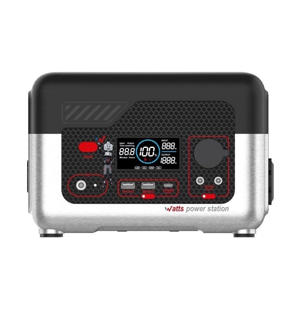 bateria externapower station portatil wonder wx600 72800mah 600w