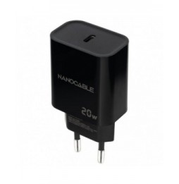 cargador de pared nanocable 10102006 1xusb tipoc 20w negro