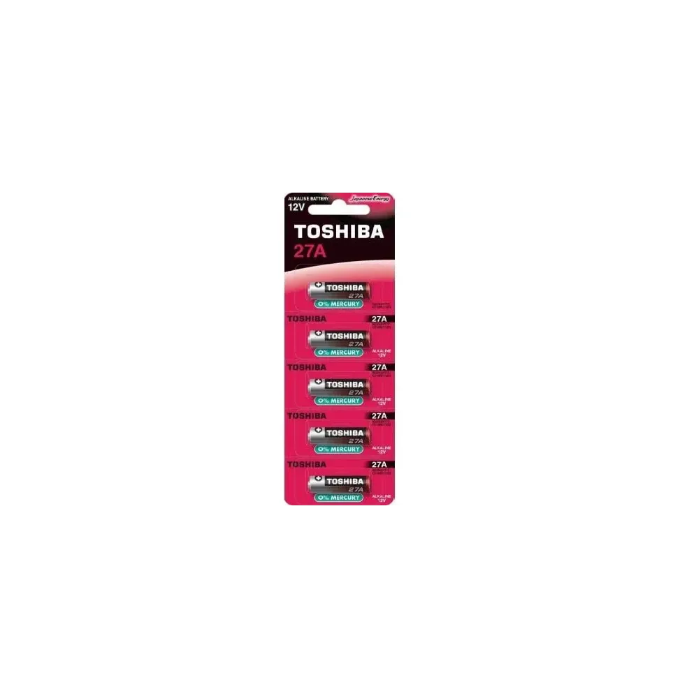 Comprar Pack de 5 Pilas 12V Toshiba 27A 12V Alcalinas