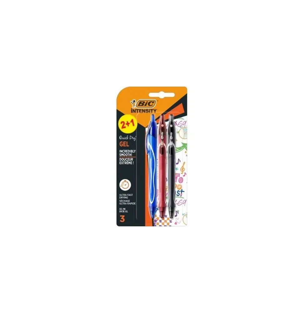 Comprar Boligrafo de Tinta de Gel Retractil Bic Gelocity Quick Dry 972