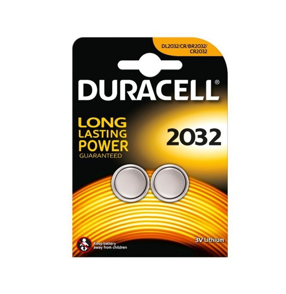 pack de 2 pilas de boton duracell dl2032 3v