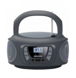 radio cd fonestar boomoneg 13w con cable a pilas gris