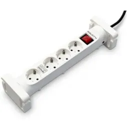 Regleta con interruptor Salicru SAFE 4S | 4 Tomas de corriente | Cable 1.4m | Blanca