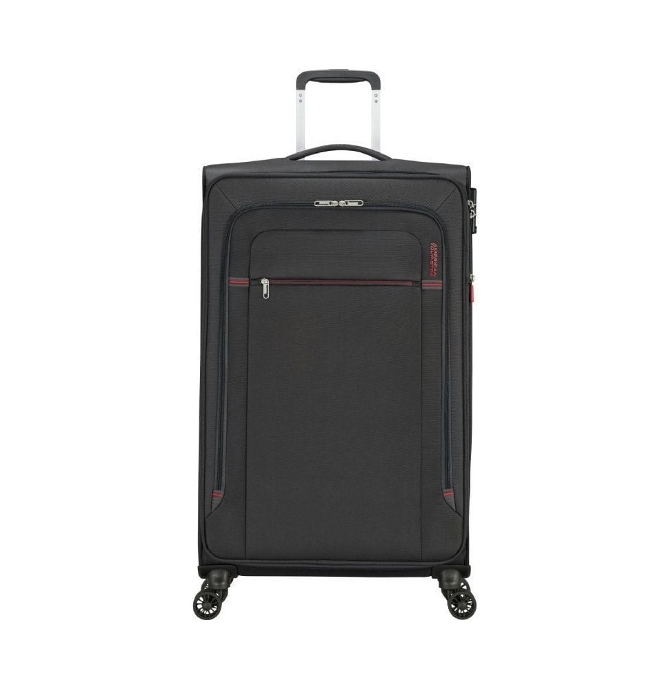 maleta mediana american tourister crosstrack spinner expansible 79cm 79x465x305cm 4 ruedas roja y gris