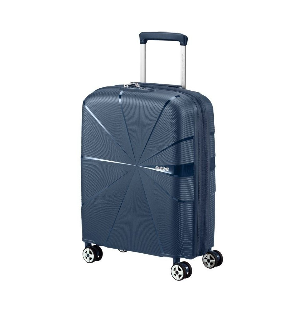 maleta de cabina american tourister starvibe spinner 55cm 55x40x20cm 4 ruedas azul marino