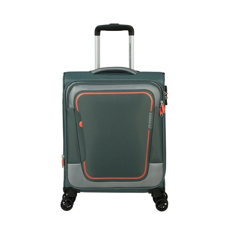 maleta de cabina american tourister pulsonic spinner 55cm 55x40x23cm 4 ruedas verde bosque oscuro