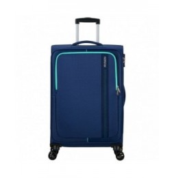 maleta de cabina american tourister sea seeker spinner 68cm 68x43x25cm 4 ruedas marino combate