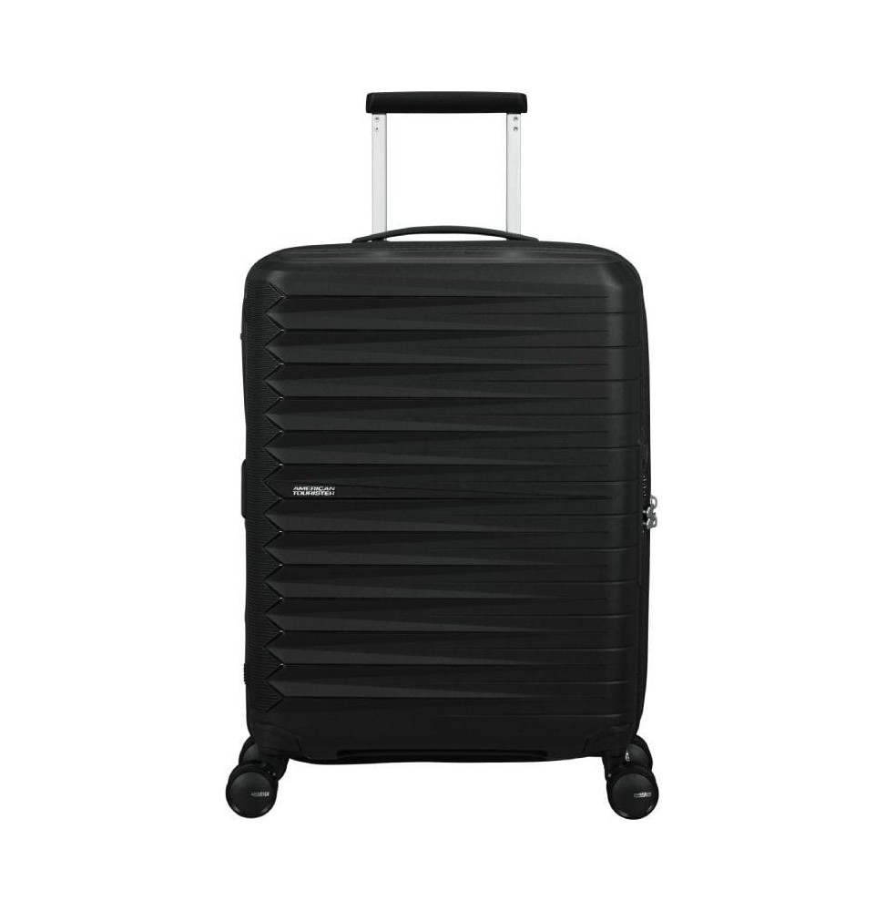 maleta de cabina american tourister fastforward spinner expansible 55cm 55x40x23cm 4 ruedas negro