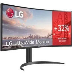 Monitor Profesional Ultrapanorámico Curvo LG 34WR55QK-B 34' | WQHD | Regulable en altura | Negro