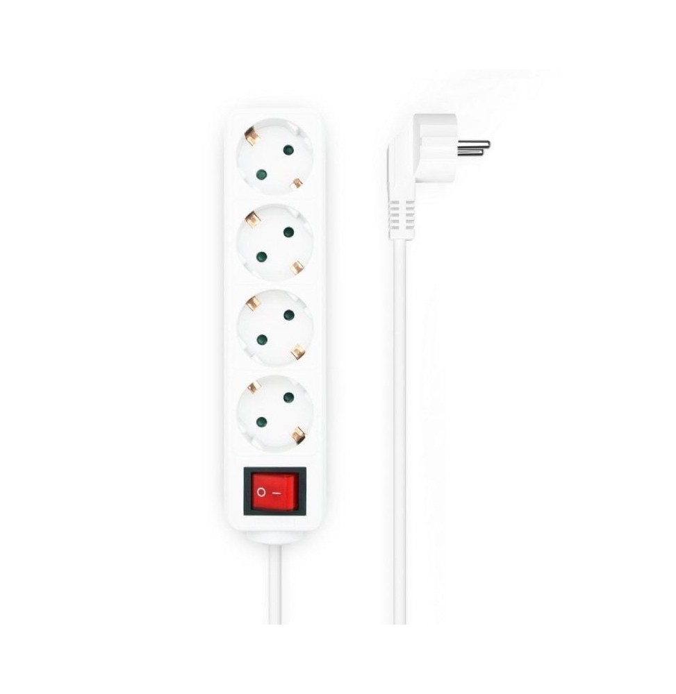 regleta con interruptor aisens a1540649 4 tomas de corriente cable 14m blanco regleta con interruptor aisens a1540649 4 tomas de corriente cable 14m blanco