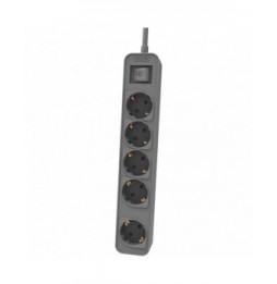 regleta con interruptor philips chp2154g10 5 tomas de corriente cable 15m gris