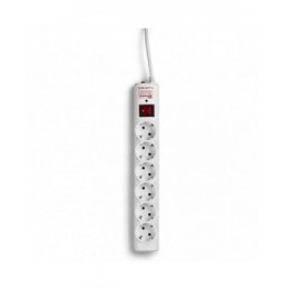 regleta con interruptor salicru safe 6 6 tomas de corriente cable 15m blanca